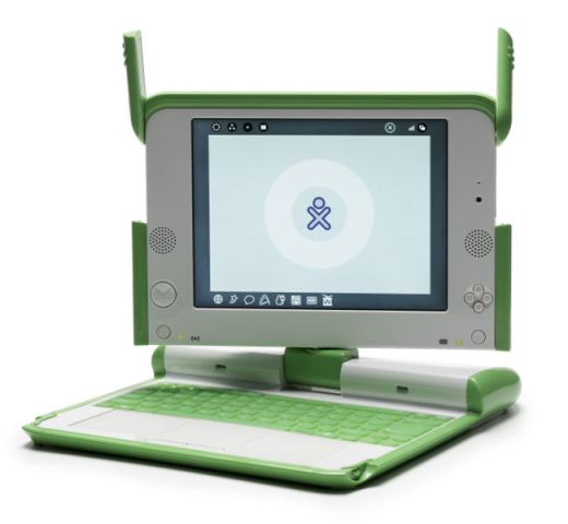 Picture of the Green OLPC XO